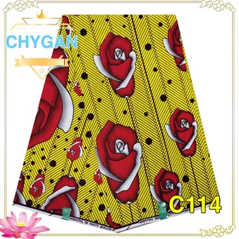 

RONVITAL CHYGAN WAX FABRIC AFRICA PRINT MATERIAL LADY DRESS DIY WAX FABRIC NIGERIA STYLES 100% COTTON 6YARDS/FREE SHIPPING