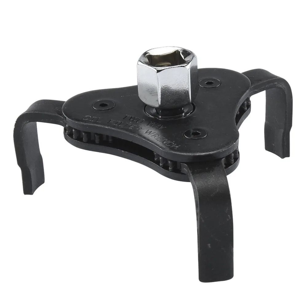 Auto Adjustable Universal Oil Filter Wrench With 3 Jaws Triangle Remover For Auto Motorcycle Car Repair Tool