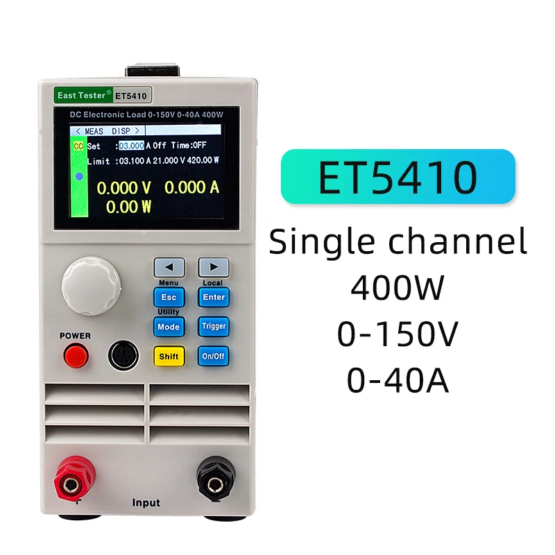 Высокоточный Профессиональный программируемый тестер батареи одноканальный DC электронный тестер емкости батареи ET5410 400W - Цвет: ET5410