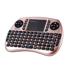 Портативная портативная беспроводная клавиатура с тачпадом, Мультимедийная панель для ТВ-приставки, медиа тв, ПК, флешка для ноутбука, для Raspberry PI, PS3, французский, испанский