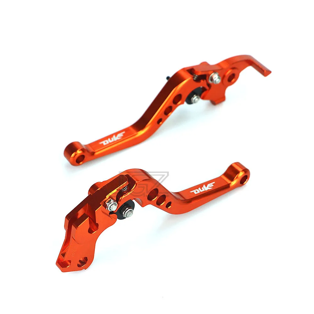 Для KTM Duke 250 390 RC250 2013 2015 2016 RC200 2014 оранжевые CNC алюминиевые мотоциклетные Короткие