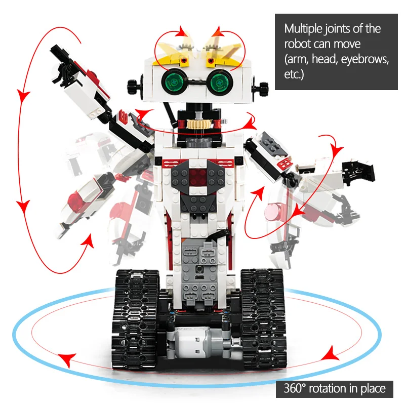 710 шт 2 в 1 RC Трансформация Робот строительные блоки креативная модель MOC