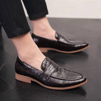 

Men Marriage Leather Shoes Genuine Leather Extra High Business Casual Spring Wedding Groom Shoe Fashion-size 10 11 12 45 46 47