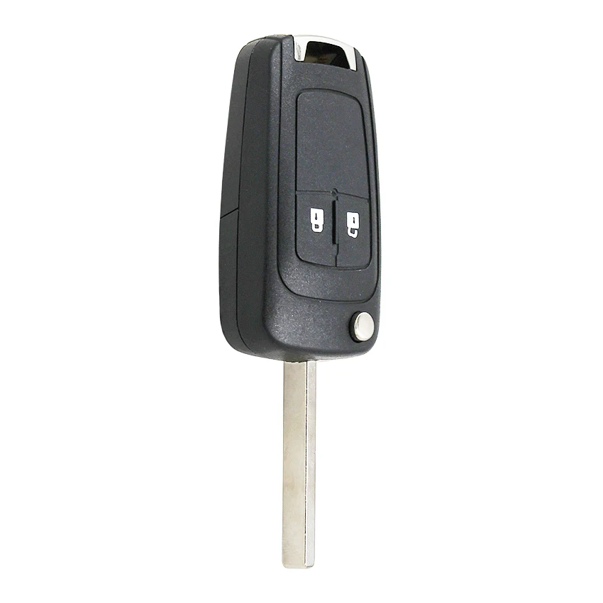 Откидной складной чехол для ключей fob 2 кнопки для Chevrolet Aveo Cruze Orlando Trax Uncut HU100 Blade