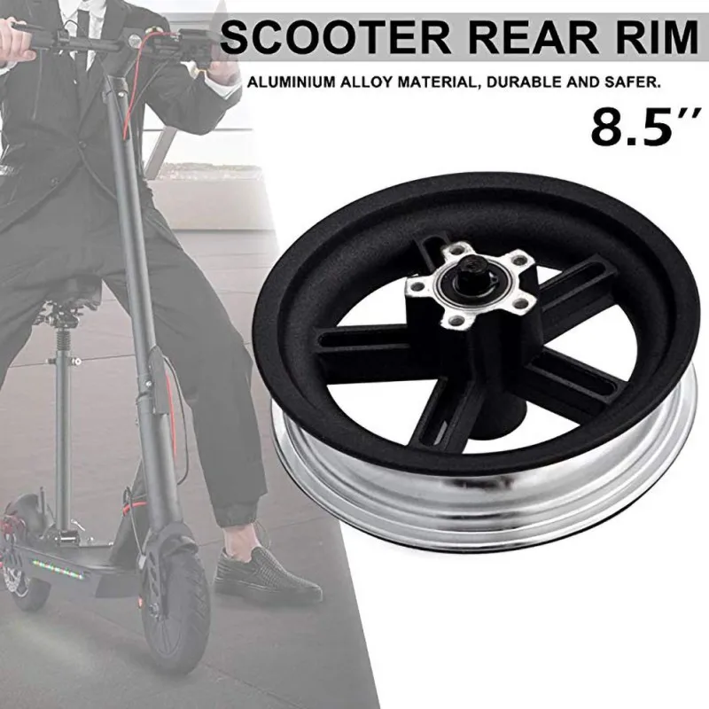 Aluminum alloy Rear Wheel Hub Electric Scooter Cushioning Pneumatic Solid Non-Pneumatic Tire For Xiaomi M365