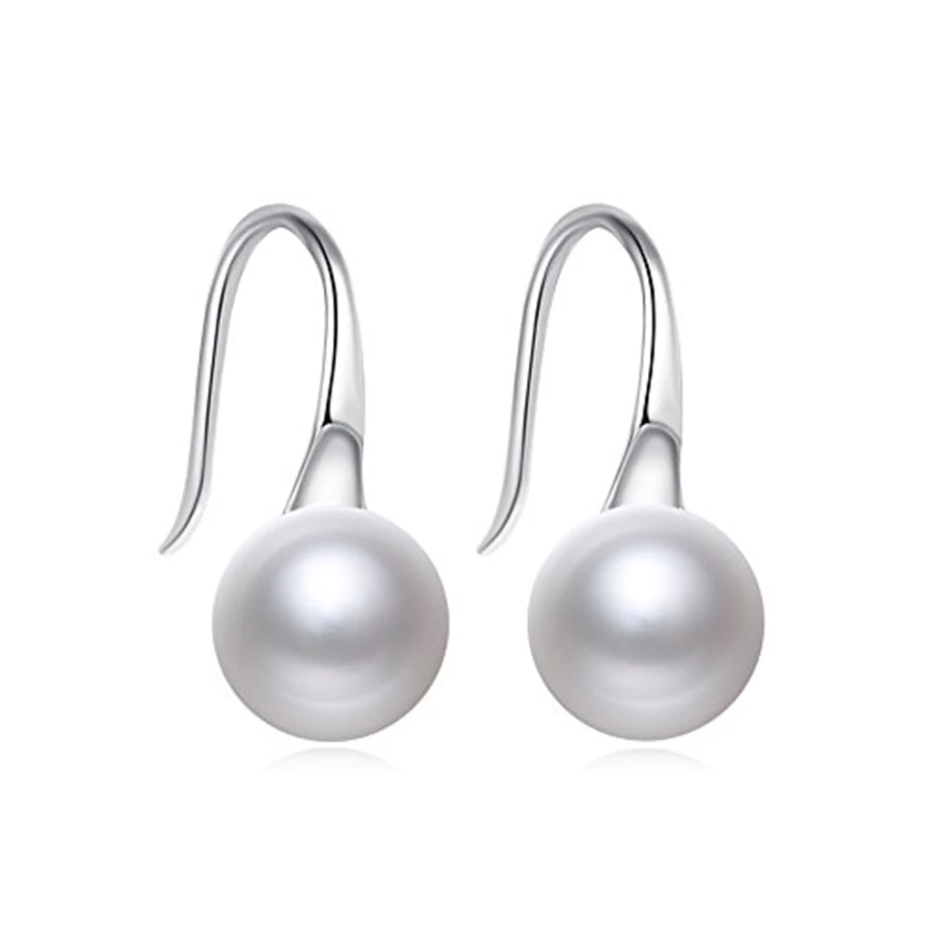 2x 925 Sterling Silver Flower Ear Wire Hooks Earring Findings Jewelry Beads