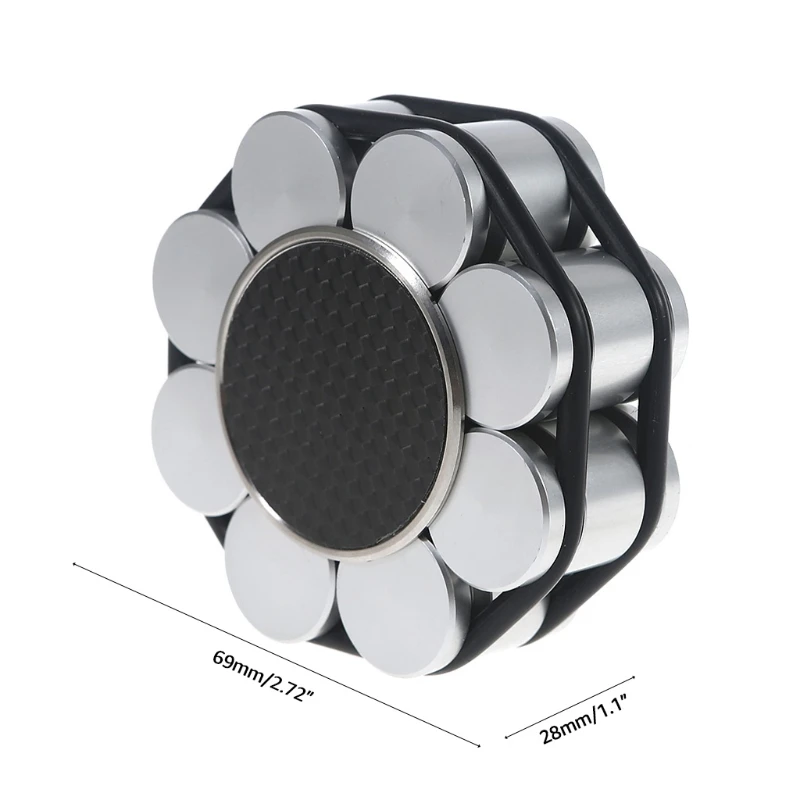 87HA Disc Balanced Clamp Aluminum Material LP Vinyl Turntables Metal Disc Stabilizer Record Weight