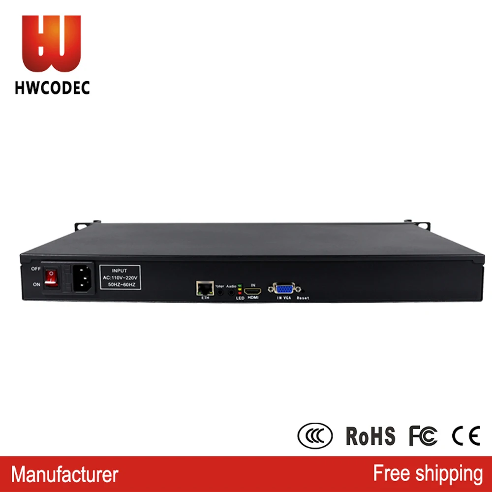 Кодировщик HWCODEC H3412 H264 аналогово цифровой кодировщик HDMI/ VGA для потоковой передачи