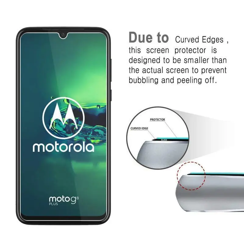 Закаленное ударопрочное стекло 9H HD для Motorola MOTO G8 Plus/Play G7 power P30 Note G6 Plus Z3 Play G4 Защитная пленка для экрана