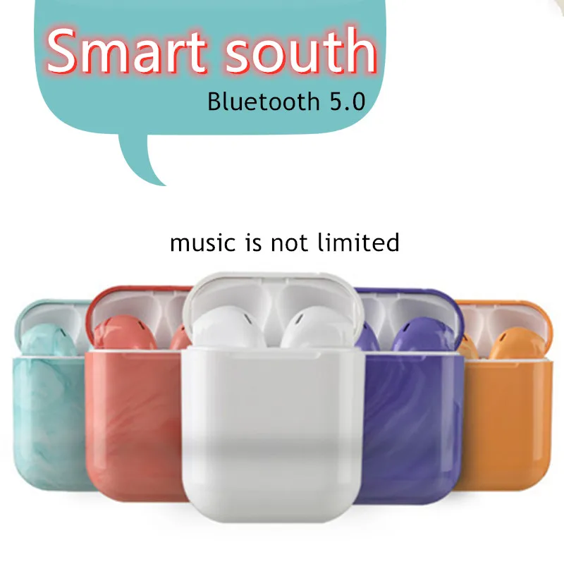 

i15 tws Fingerprint Touch Bluetooth Earphones Wireless Earbuds Hands free Sport Headset music Headset colorful shell