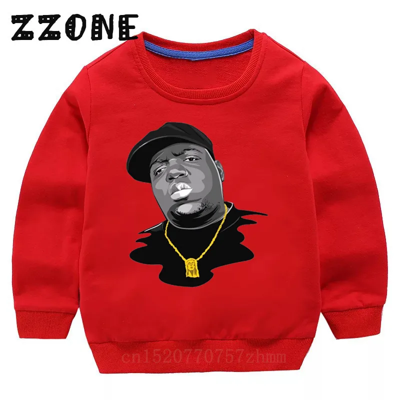 Детские толстовки с надписью «Notorious Big», детские толстовки с капюшоном, хлопковый пуловер для малышей, топы для девочек и мальчиков, осенняя одежда, KYT456