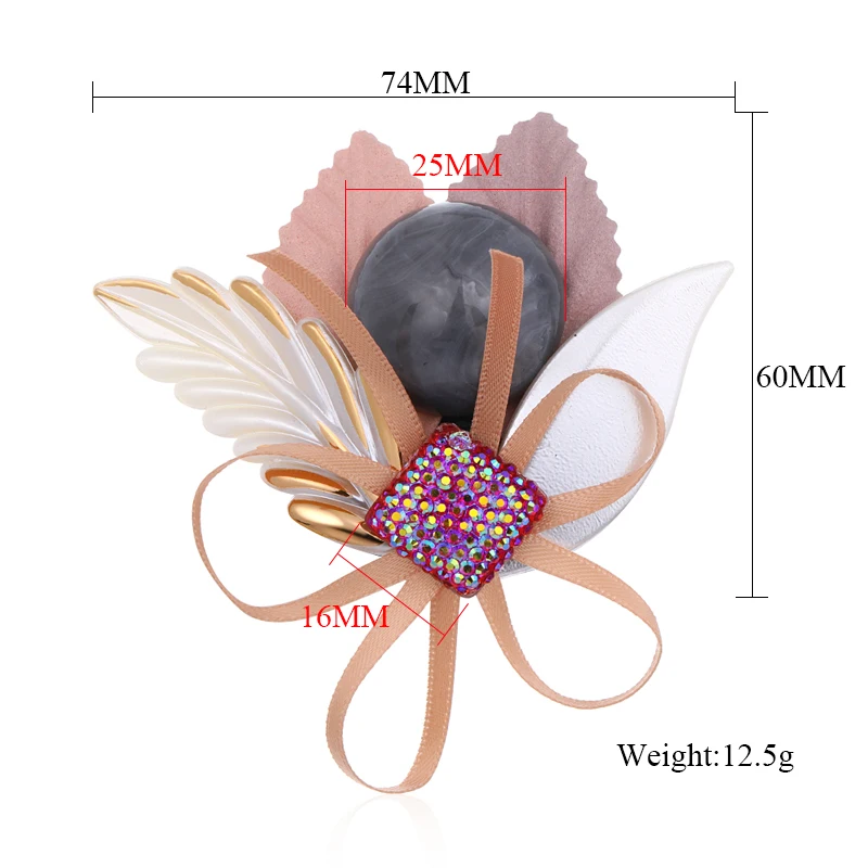MAIKALE Art листья из ткани брошь булавки жемчуг цветок Акриловые Броши с бусинами для Женская бутоньерка шаль детские подвесные аксессуары для сумок