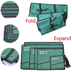 Sacs de rangement à main, sac de rangement de clé, rouleau clé combinaison toile sac suspendu, étui de pochette de rangement pour 8 20 pièces 