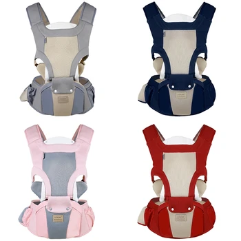 

AINOMI Baby Carriers Backpack Portable Baby Sling Wrap Cotton Manduca Infant Newborn Kangaroo Bag Hipseat