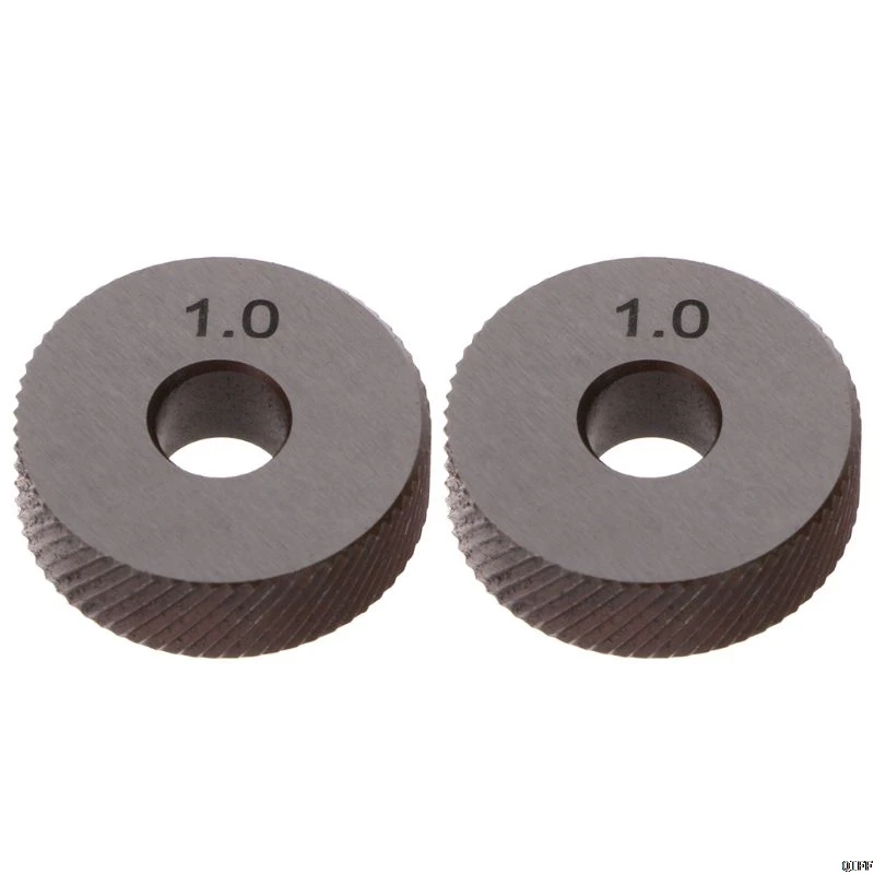 2 шт. диагональный линейный накатки колеса Knurling Knurler инструмент 1,0/1,2/1,8/3,0 мм шаг