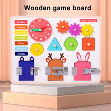 Planche d'activités sensorielles Montessori pour enfants, jeux éducatifs, bricolage, cadeau d'anniversaire