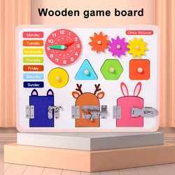 Crianças ocupado placa diy oranments educacional bebê montessori sensorial atividade placa cognição brinquedo jogos presente de aniversário