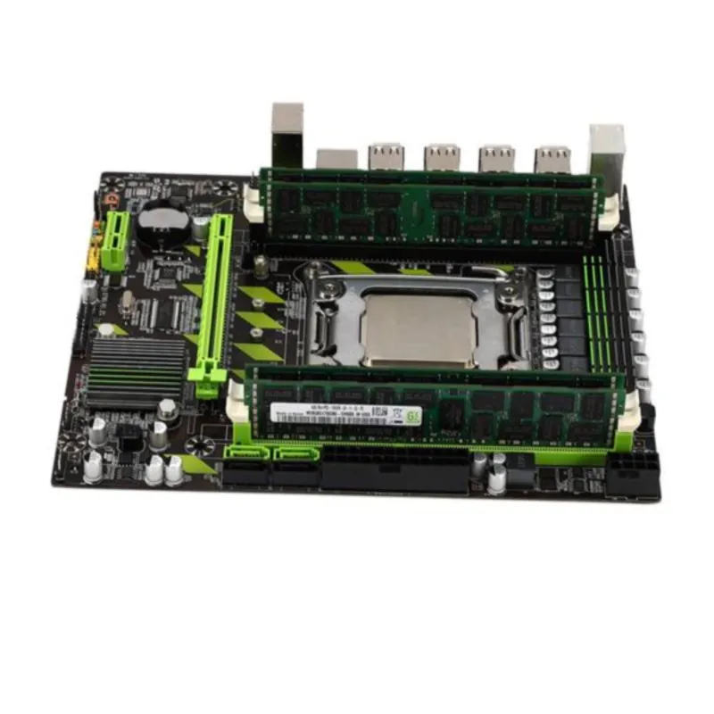 X79G LGA2011 практичная материнская плата для настольного компьютера с E5 2689 cpu 4x4G ECC ram