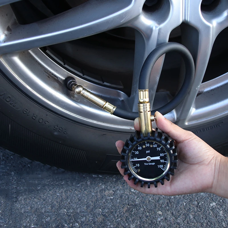 

High Air Pressure Gauge Car Tire Pressure Gauge 0-60 PSI Heavy Duty Dial Gauge For Trucks Tires Tire Pressure Gauge For Car