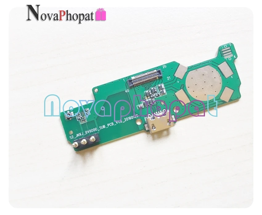 Novaphopat для Blackview BV6000 BV6000S USB док-станция зарядное устройство Порт материнская плата Соединительный разъем гибкий кабель питания и громкости кабельная плата
