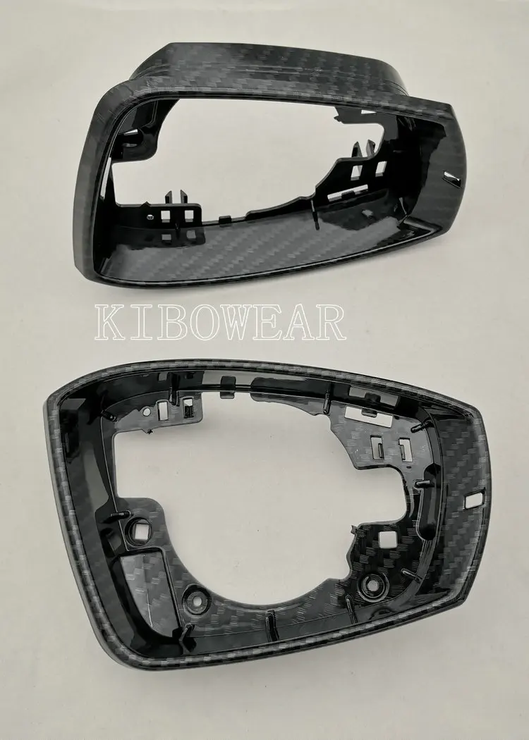 Боковое зеркало рамки отделка для Защитные чехлы для сидений, сшитые специально для Volkswagen Polo 6R 6C(карбон) 2010 2011 2012 2013 Замена
