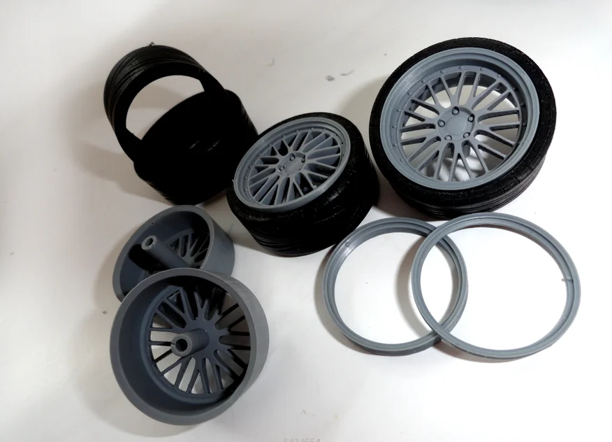 4 Pieces 1/18 Bss Lm Car Model Wheels With Spare Parts For 1:18 Car Model - Parts - AliExpress