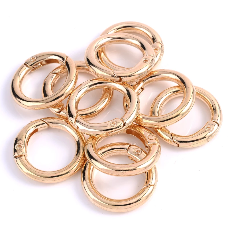 Metal Spring Gate O Ring for DIY Jewelry Making Keychain Bag Clips 6 Ha0ead80d26974e0281c9befa5078f27f3