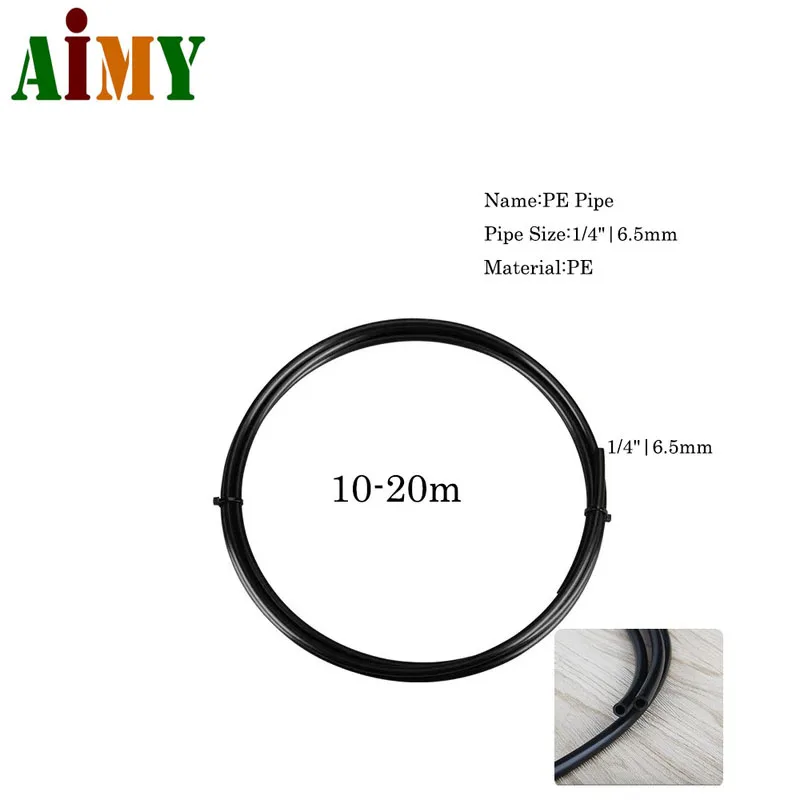 

Flexible Pipe Tube for Aquarium Misting System Dust Removal Cooling and Humidification PE Spray Hose 1/4 in OD
