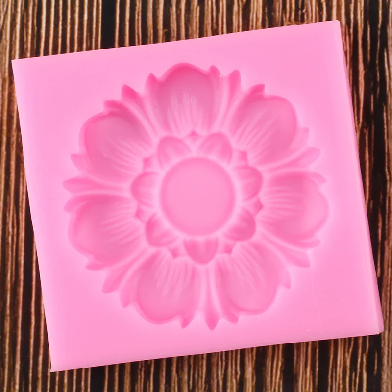 3D силиконовые формы в виде цветка помадка Плесень DIY кухонные инструменты для украшения выпечки, торта, шоколадных конфет плесень смолы глина мыло формы