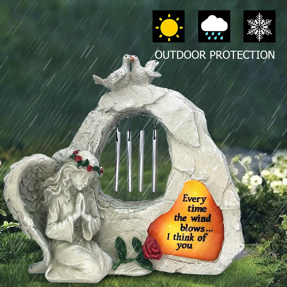 Ange De Jardin - Lampes Solaires Étanches - Décoration De Jardin