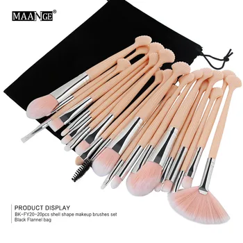 

20PCS Make Up Foundation brush Wool Fiber eyeshadow eyebrow eyeliner soft Cosmetic Brushes Eye Shadow pinceis de maquiagem J913