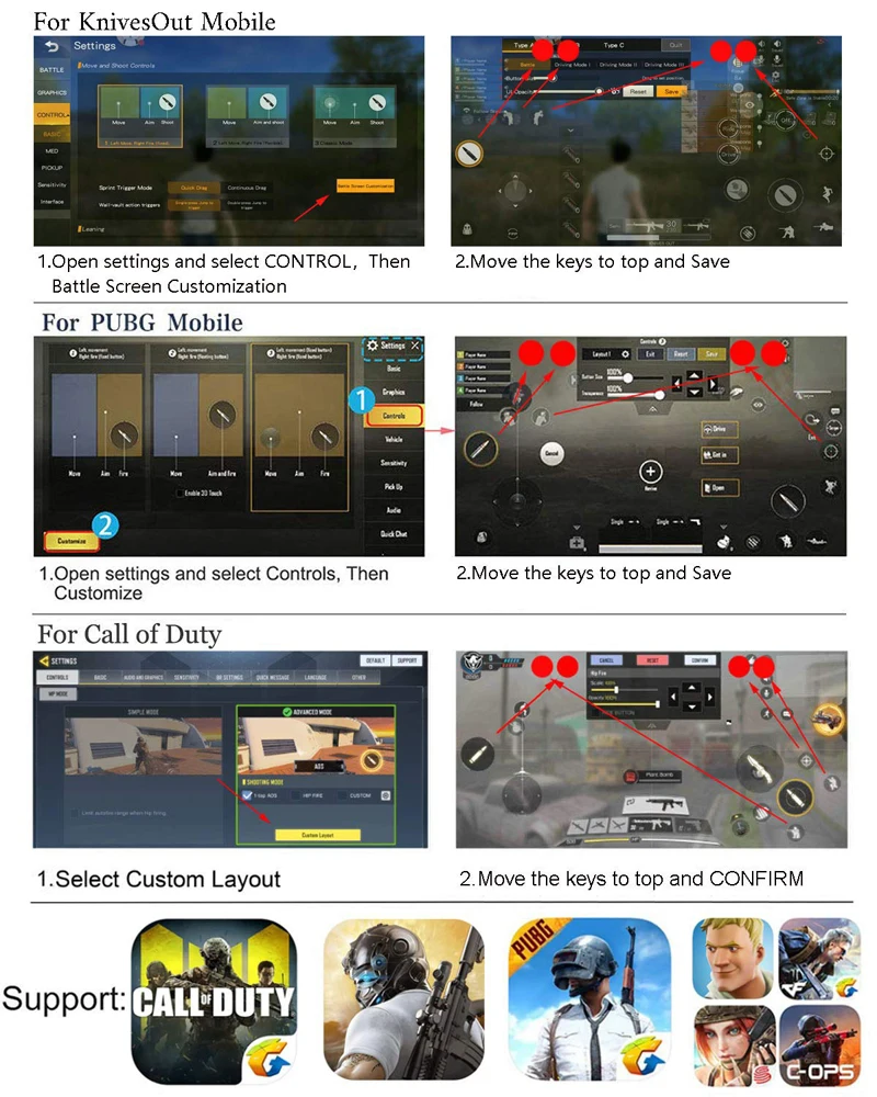 Игровой контроллер H9 с шестью пальцами PUBG, геймпад, триггер, стрельба, Бесплатный Вентилятор охлаждения, геймпад, джойстик для IOS, Android, мобильного телефона