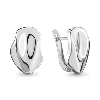 

AQUAMARINE earrings without stones, silver 925