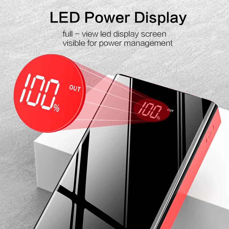 4 USB Power Bank 40000mAh портативный аккумулятор bank для Xia mi мобильный телефон внешний