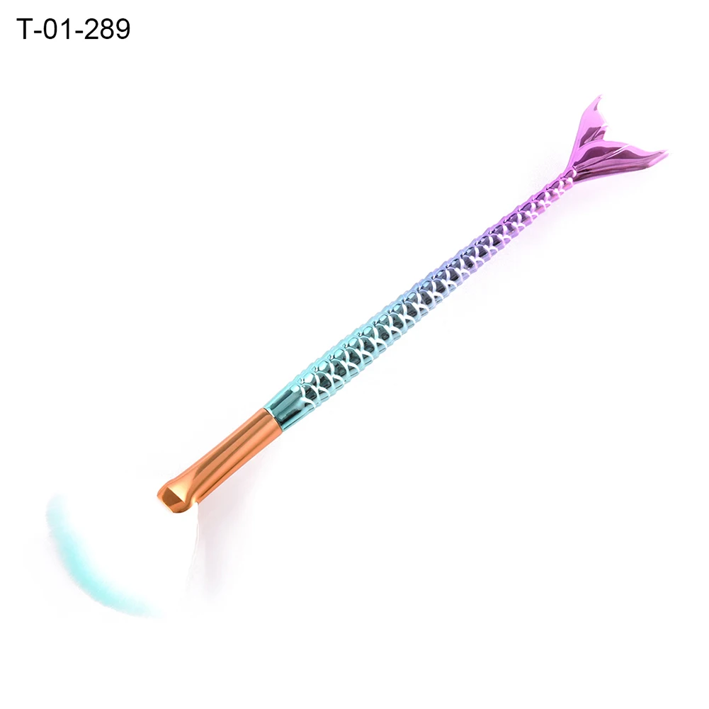 Unique Mermaid Makeup Brush Set EyeShadow Foundation Powder Eyeliner Eyelash Lip Blush Brush Eyeshadow Cosmetic Beauty Tool Kit