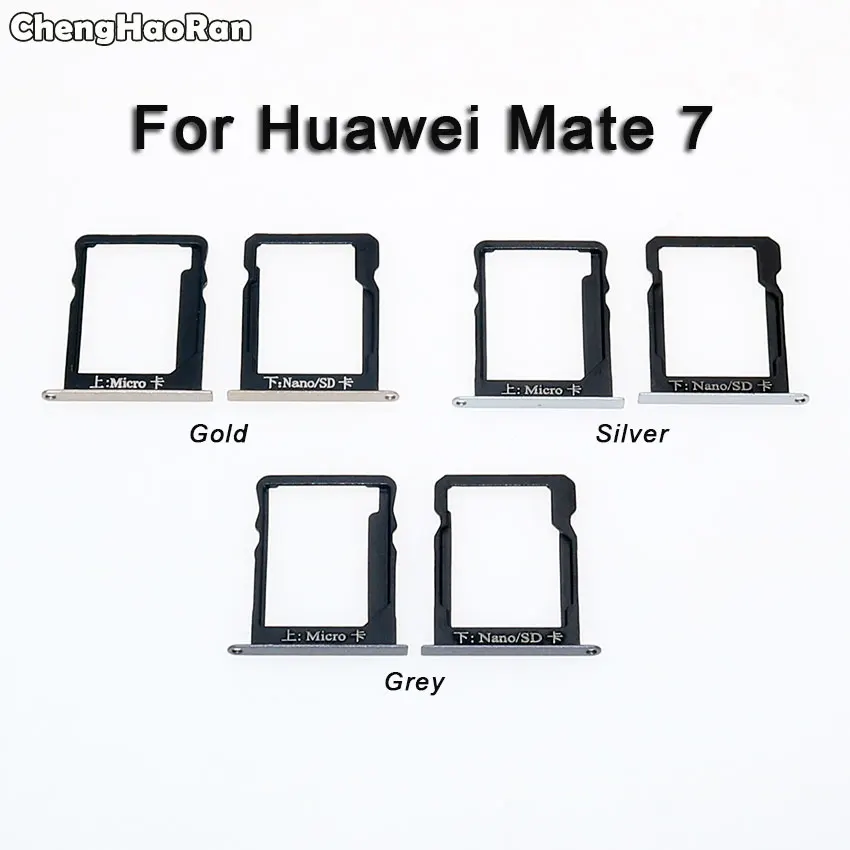 ChengHaoRan слот для sim-карты держатель для huawei mate 20 10 9 8 7 S sim-карта памяти SD адаптер замена считывателя