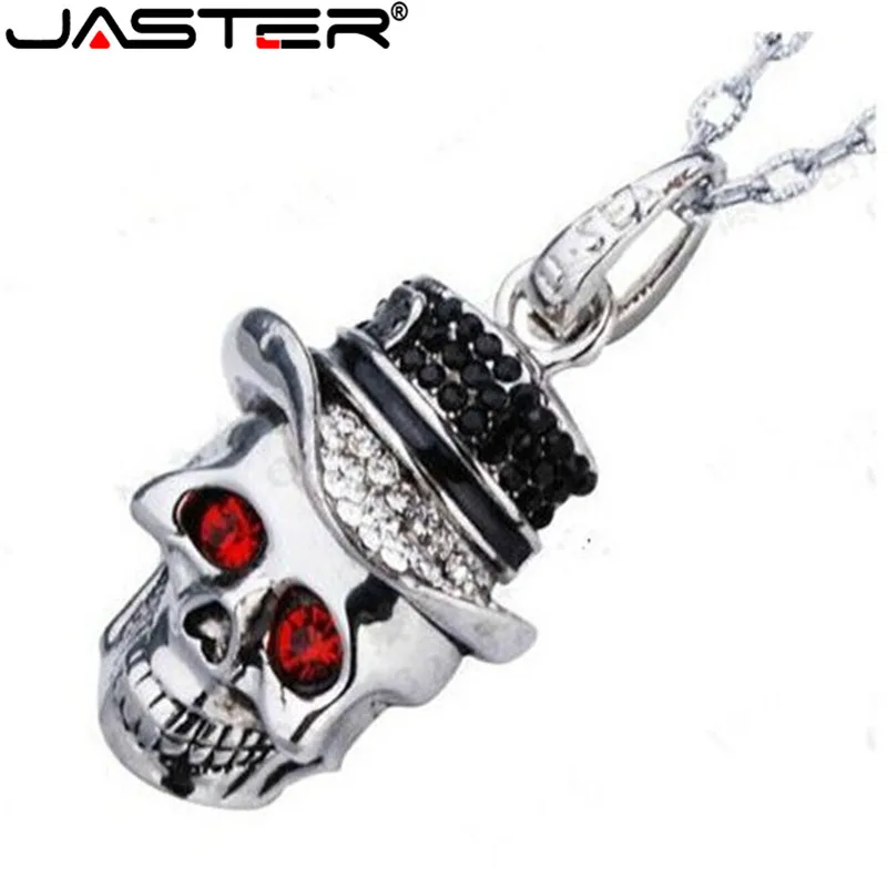 JISTER классный настоящий хрустальный череп, голова usb флэш-накопитель 4G 8G 16G 32G 64G USB 2,0 карта памяти, носитель u диск