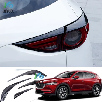 

For Mazda CX-5 CX5 CX 5 2017 - 2019 carbon fiber Tail Light Lamp Strip Cover Trim Exterior decoration refit Accessories Styling