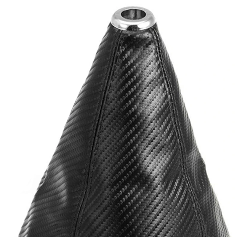 Universal Carbon Fiber Leather Manual Gear Shift Knob Gaiter Automatic Car Styling Shifter Boot Cover Black/Red/Blue/Yellow Line