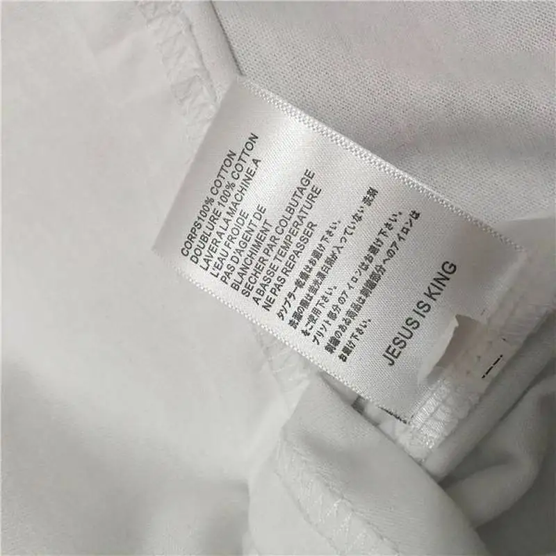 19ss, новинка, Sunday Closed On jesus is king, футболка, 3D цифровая печать, футболки Kanye West, повседневные белые футболки Jesus Is King