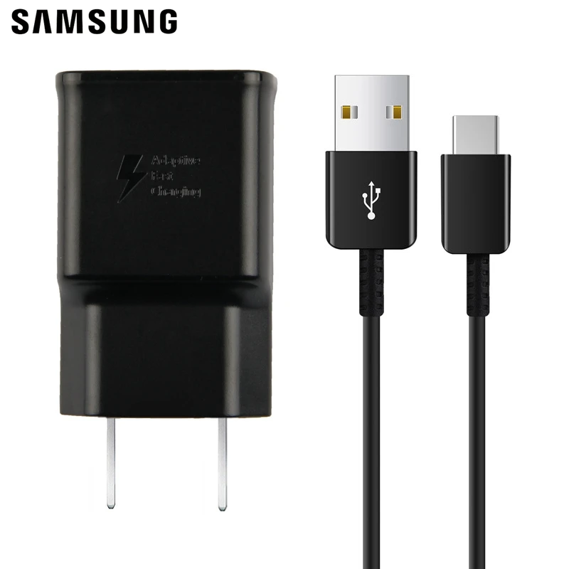 Samsung Оригинальное быстрое зарядное устройство для путешествий EP-TA200 type-c кабель для Galaxy S10 X S10 Plus S10+ S10e S9 S9 Plus SM-G9750 - Тип штекера: US With Type-C Cable