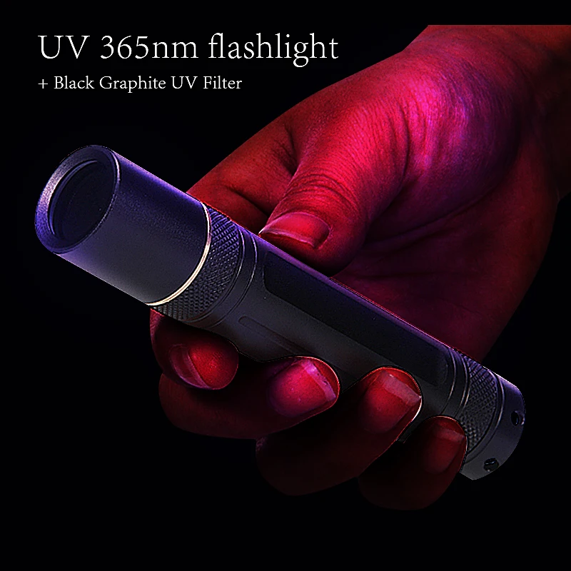 

Black Mirror ZWB3 + 365nm UV UV Flashlight Purple light fungus anti-counterfeiting identification fluorescent detection lamp