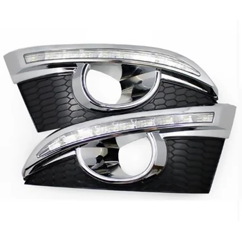 

Drl For Chevrolet Captiva 2011 - 2016 Turn Signal Relay Car-Styling 12V Led Daytime Running Lights With Fog Lamp Hole(Monochroma