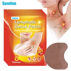 8/16/24Pcs Sumifun Lymphatic Detox Patch Treat Neck Armpit Lymph Nodes Swelling Sticker Pain Relief Body Care Medical Plaster