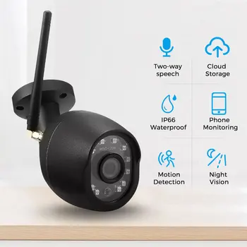 

Wireless 1080P IP Camera Wifi HD Outdoor Infrared Night Vision Security Camera Waterproof Outside Surveillance Camera With Wifi