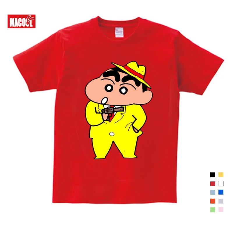 T-shirt Новые осенние толстовки и свитшоты с героями Мстителей, популярные игровые худи Crayon Shin Chan, детские толстовки и свитшоты с принтом - Цвет: T-shirt