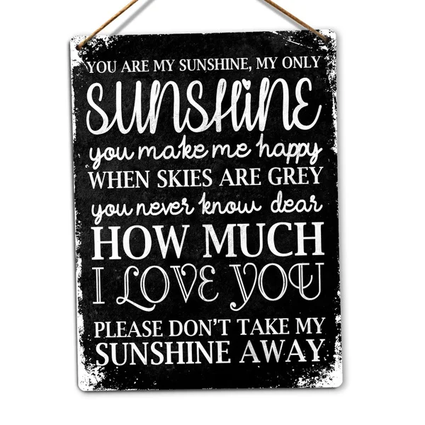 

Жестяной металлический плакат You Are My Sunshine, металлический плакат, металлический декор, металлическая живопись, настенная наклейка, настенный знак, Настенный декор