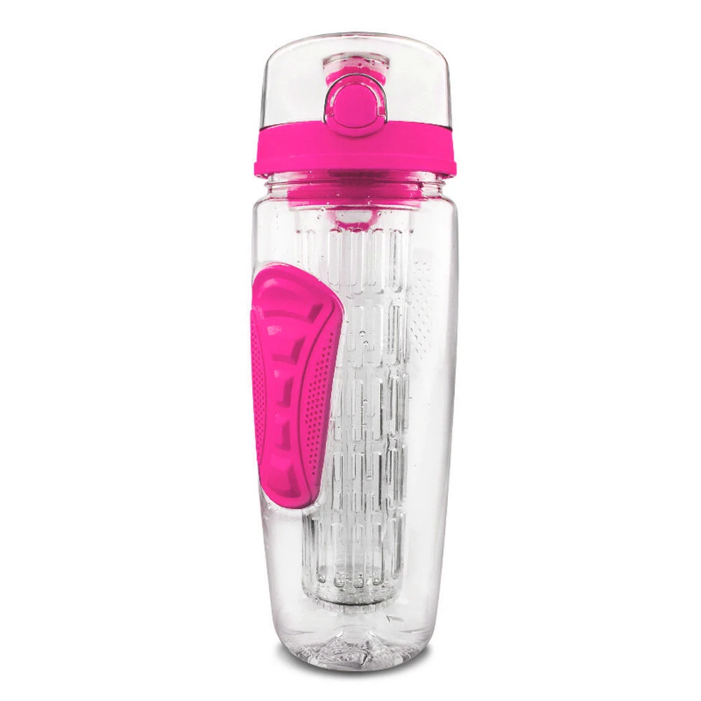 Розовый D1-1000ml Bpa бутылка для заваривания фруктов Спортивная бутылка для лимонной воды портативные бутылки для скалолазания походные бутылки для путешествий - Цвет: Розовый