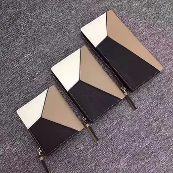 

2020 Fashionable Long Patchwork Hasp Female Purse High Quality Women Wallet Contrast Lady Wallet LGN02