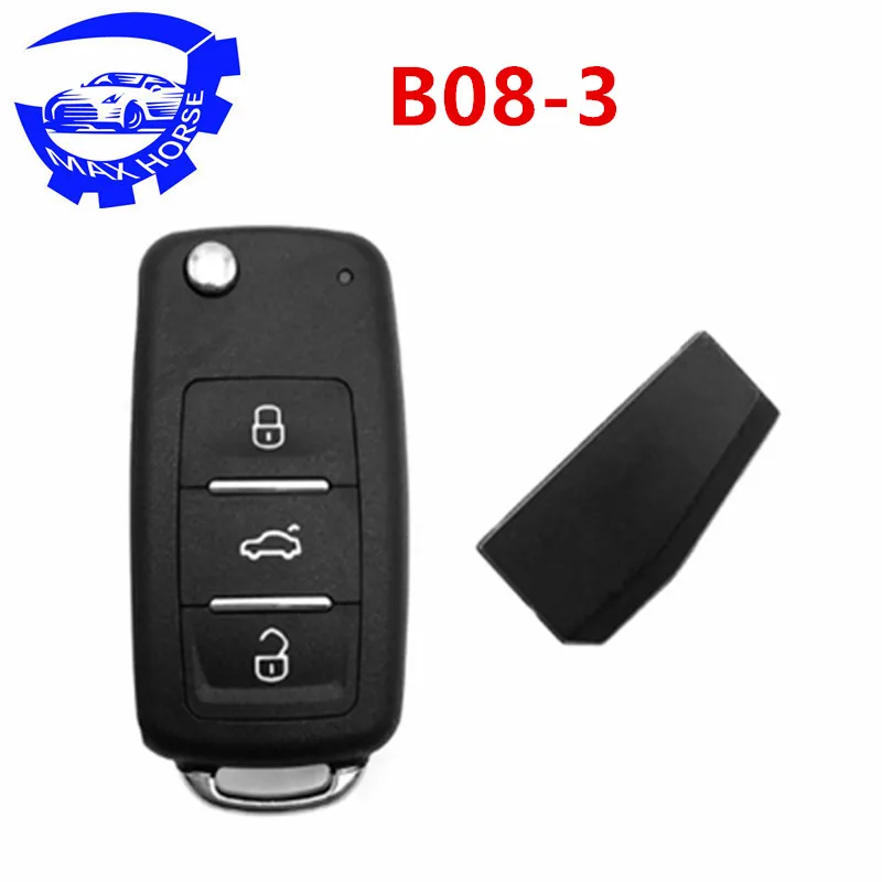 KEYDIY 5 шт./лот B08-4 KD900/KD900+/URG200 ключ программист B серии KD мини пульт дистанционного управления для V-W 202AD стиль - Цвет: B08-3